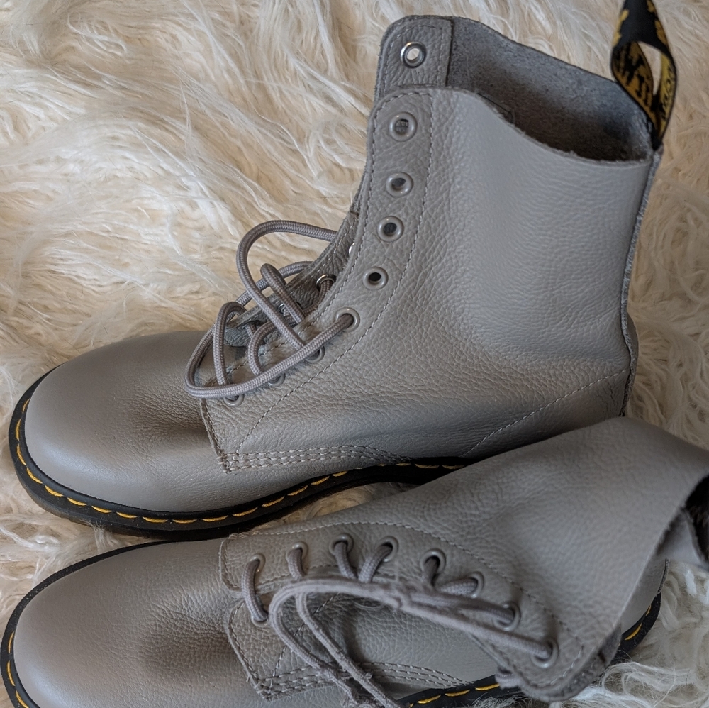 Dr. Martens Gray Combat Boots